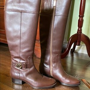 Brown Leather Riding Boots